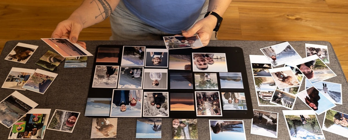 Personalised pressed photo magnets by Little Colour Co