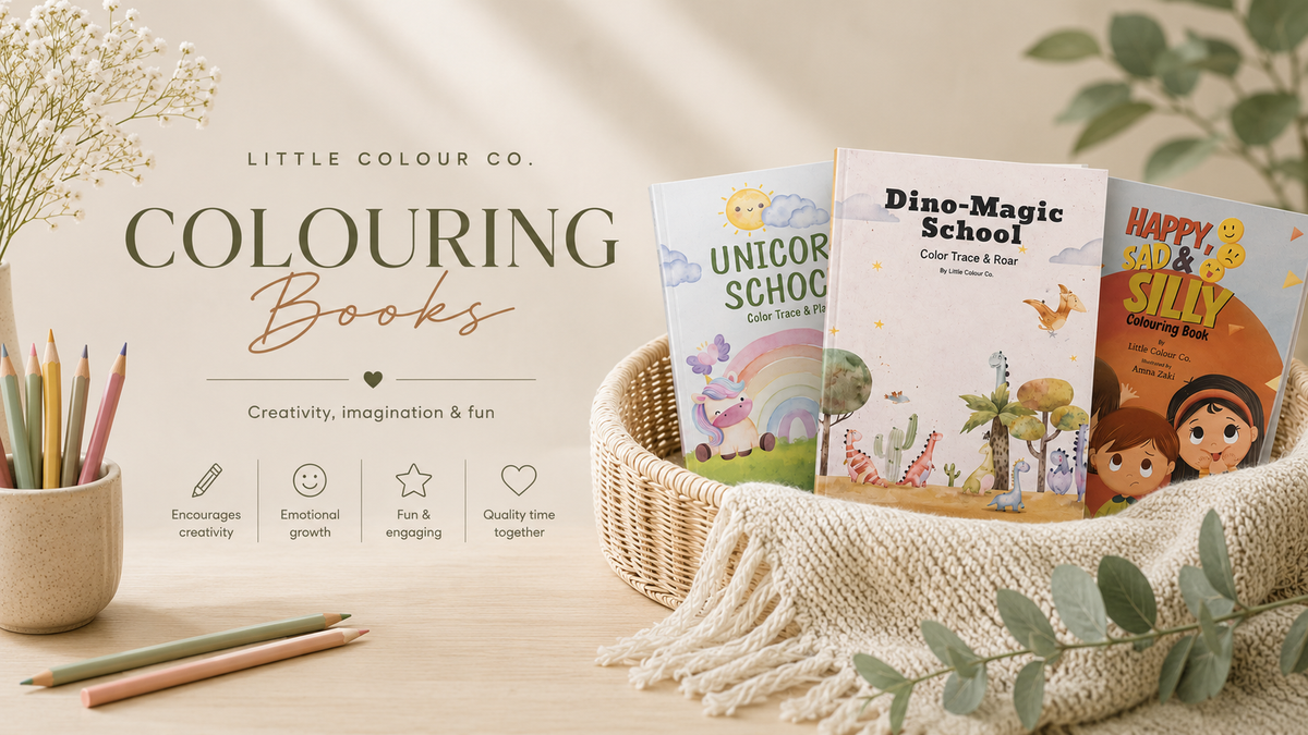 Colouring books for kids by Little Colour Co