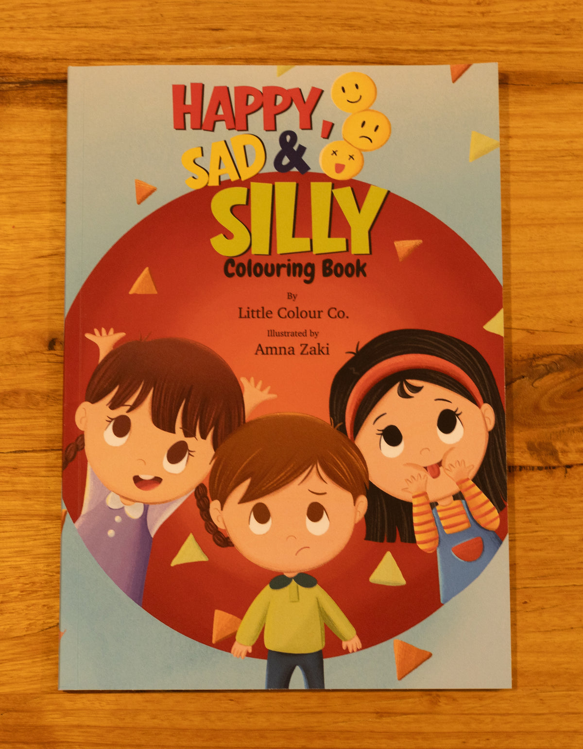 Happy, Sad & Silly Colouring Book