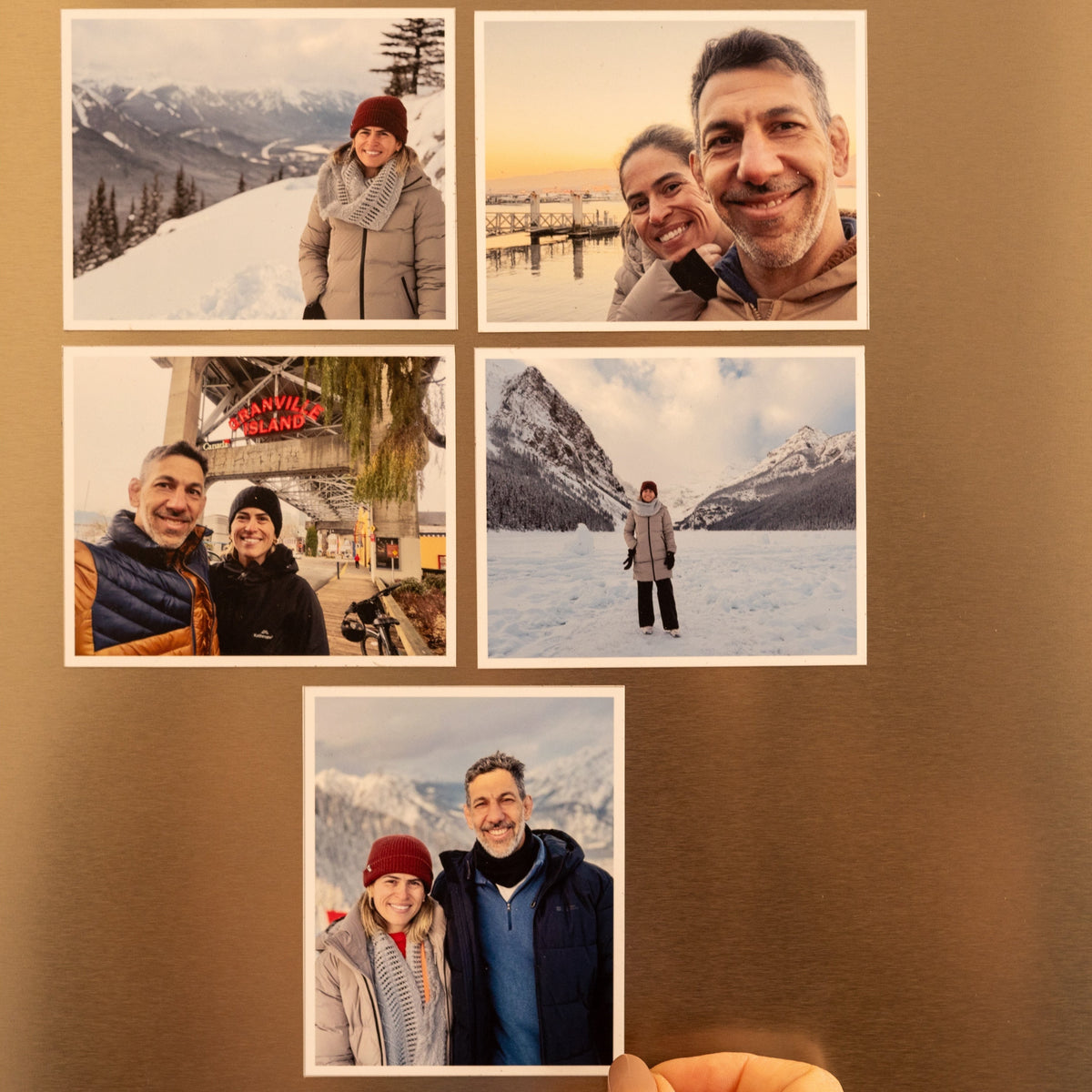Large personalised 3.25 × 4 inch flexible photo magnets