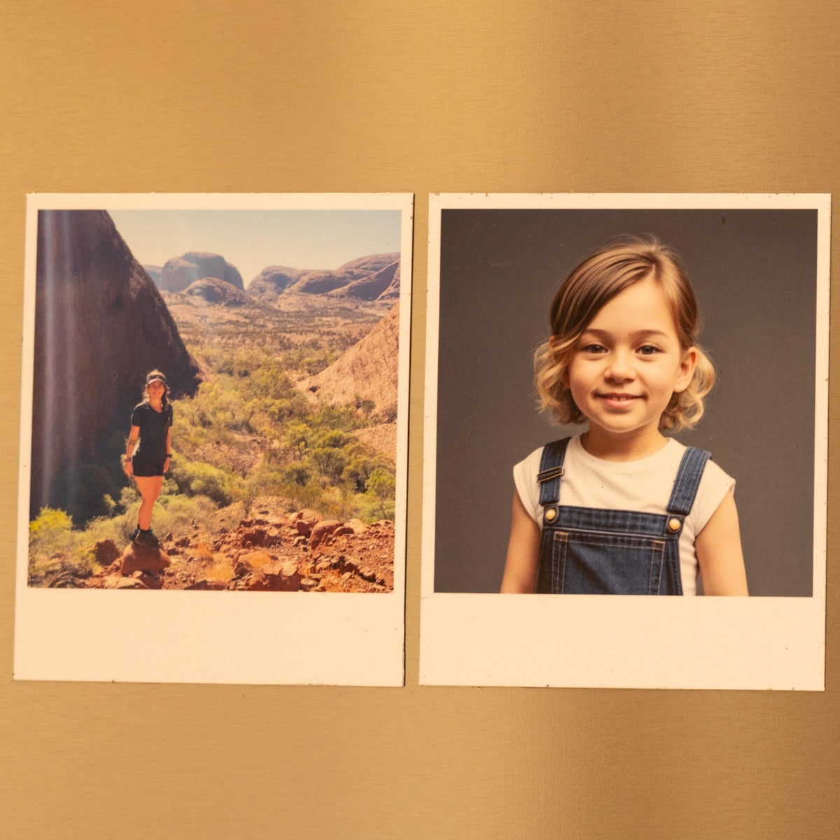 Personalised 2.75 × 3.25 inch Polaroid-style photo magnets